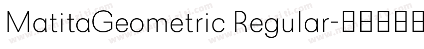 MatitaGeometric Regular字体转换